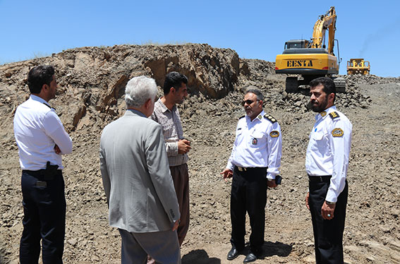 بازدید رئیس پلیس راهور استان از محل احداث شهرک آزمایش